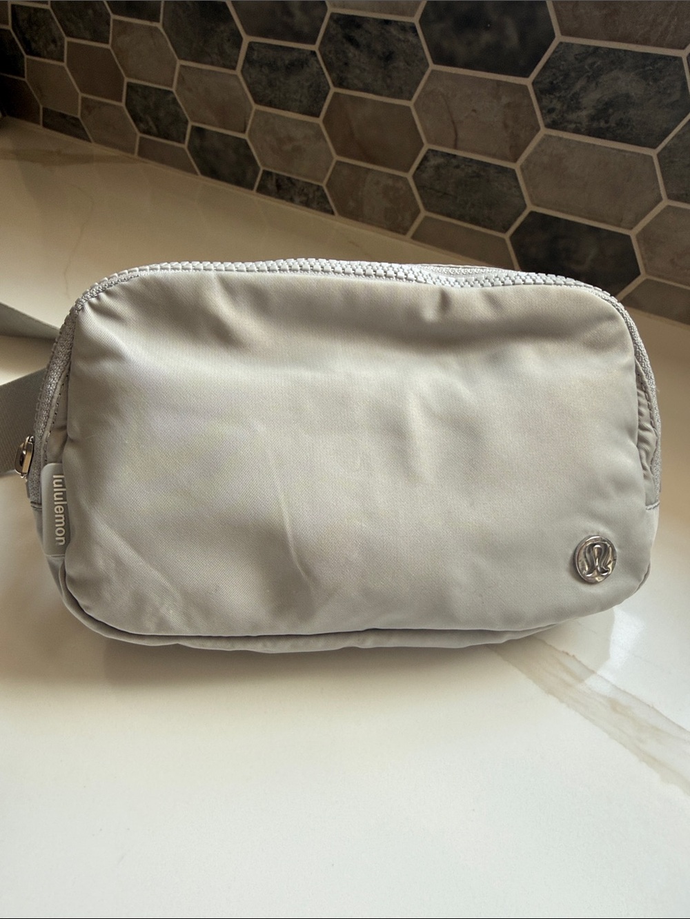 Lululemon Grey Fanny Pack w/ Logo Strap